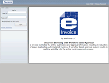 Tablet Screenshot of faurecia-einvoice.com